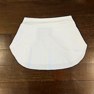 WOMEN'S BRAND NEW WHITE SPANDEX STRETCHY WORKOUT EXERCISE MINI SKIRT COVERUP